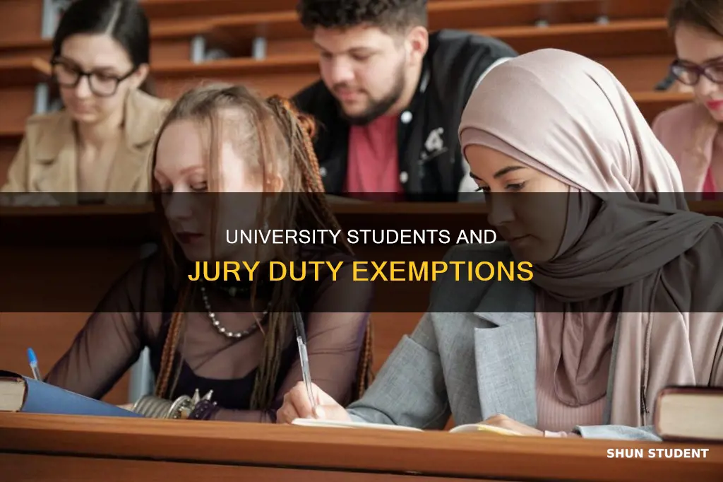 do university students get excused from jury duty