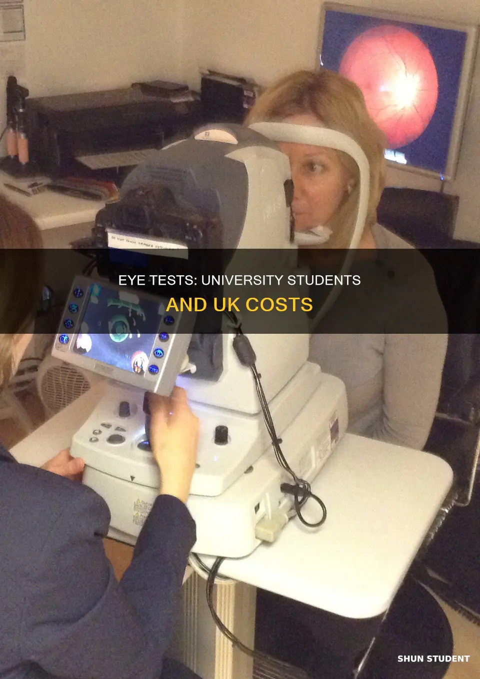 do university students pay for eye tests uk