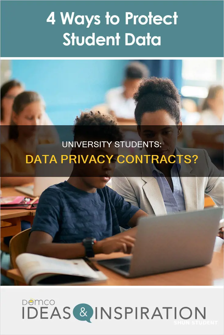 do university students sign contracts to give up data