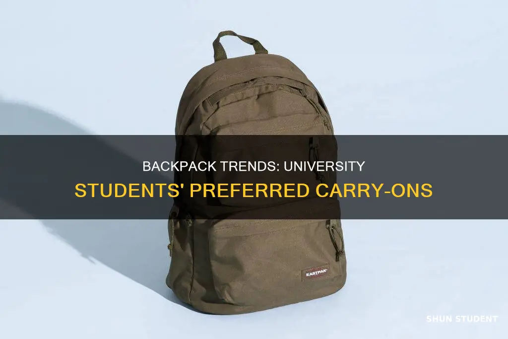 do university students use backpacks