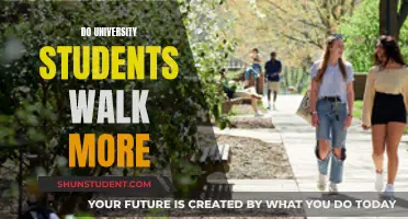 Walking and University Students: Who Walks More?