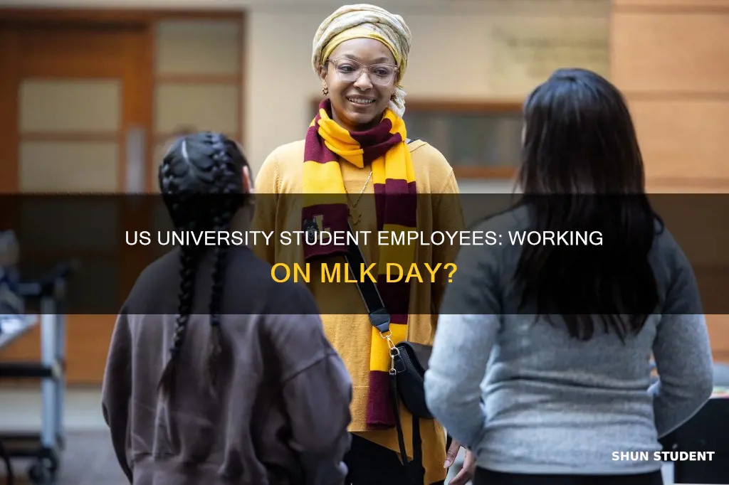 do us university student employees work on mlk day