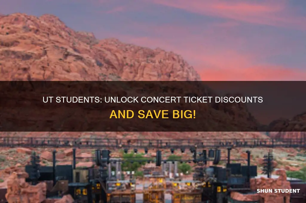 do ut students get discounts on concert tickets