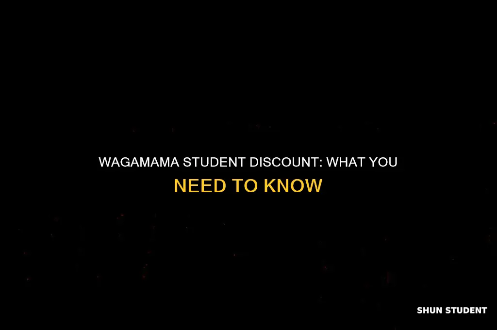 do wagamama give student discount