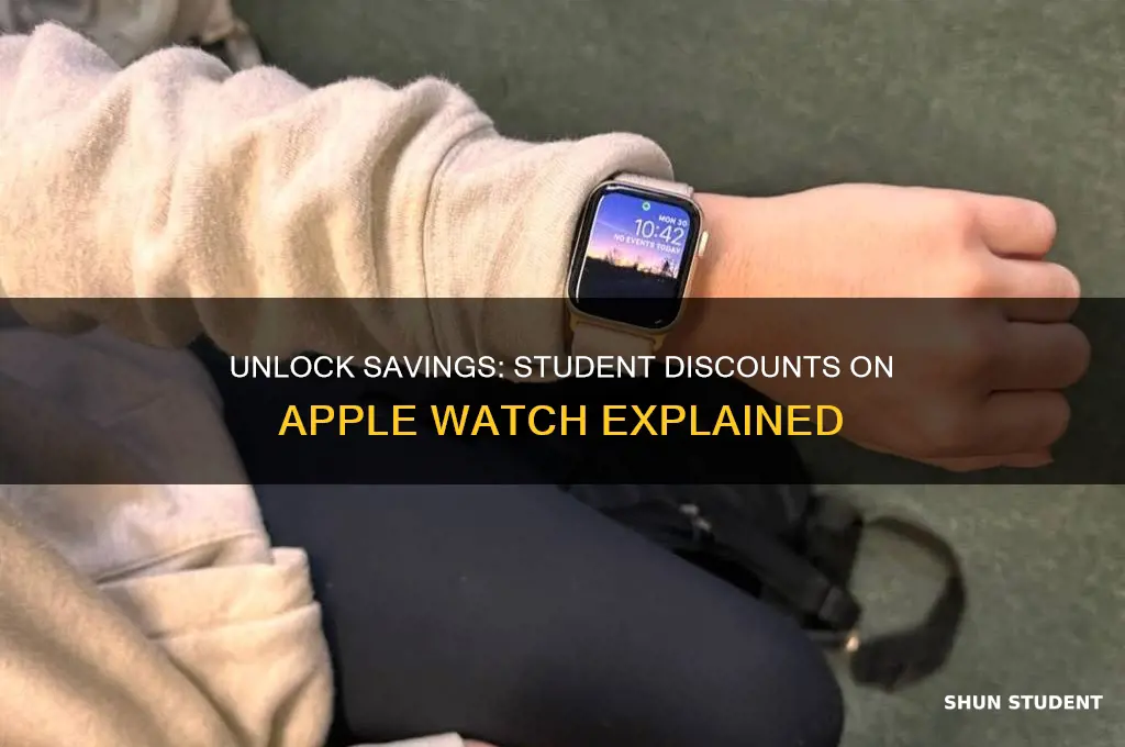 do we get student discount on apple watch
