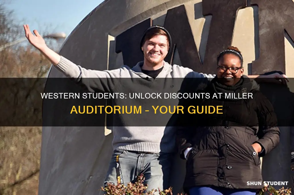 do western student get discounts at miller auditorium