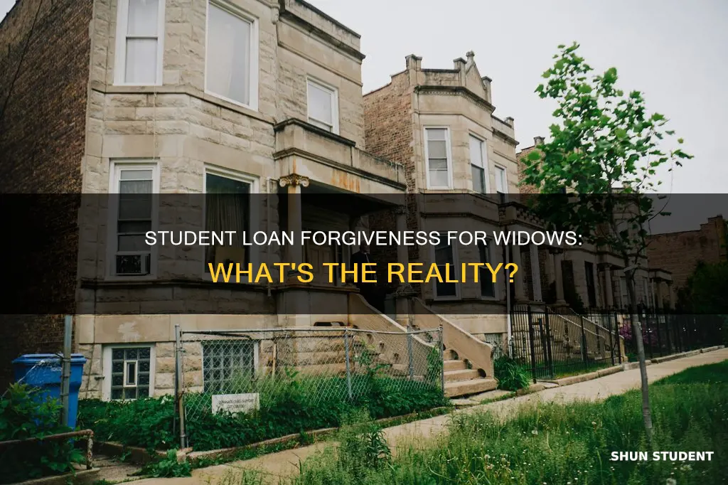 do widows have pay back student loan