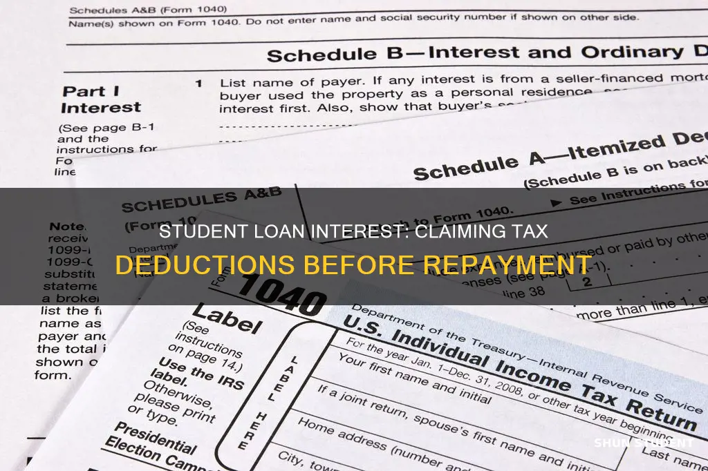 do you claim student loans on taxes before you pay