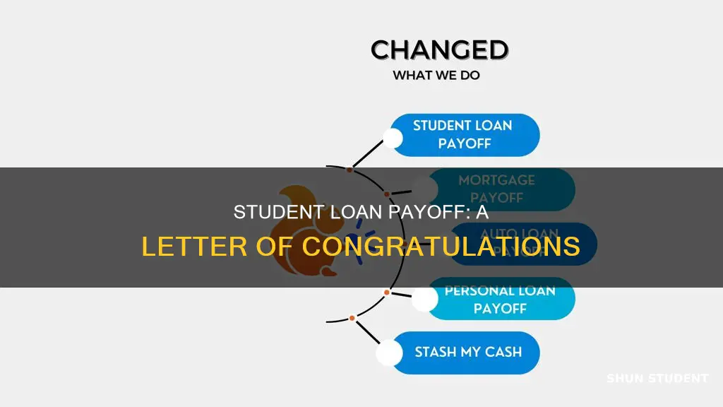 do you get a letter from paying off student loans