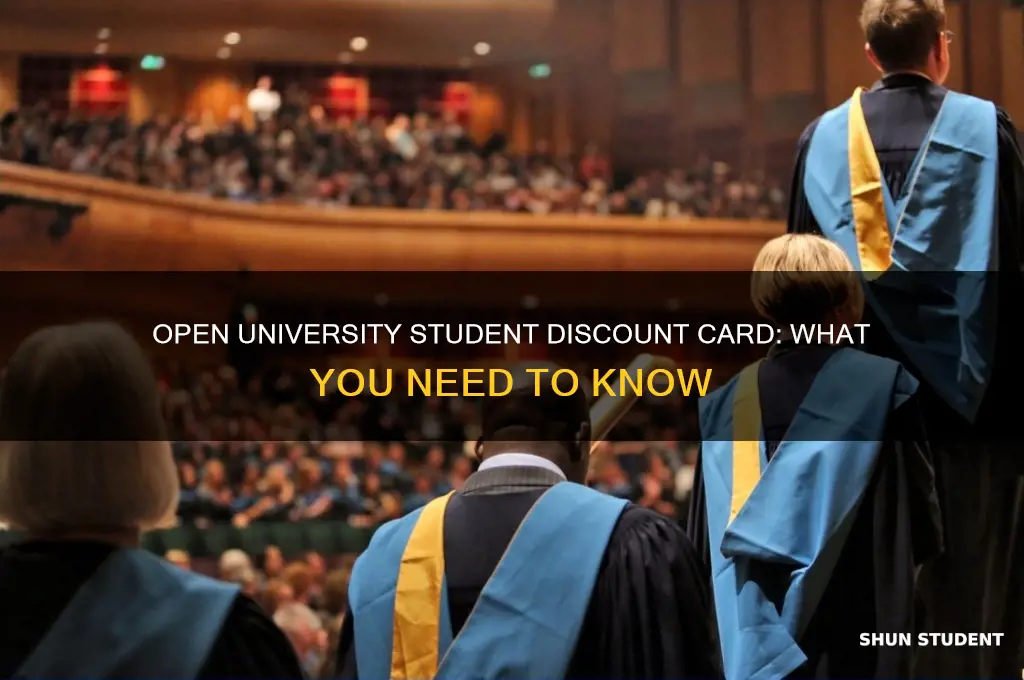 do you get a student discount card with open university