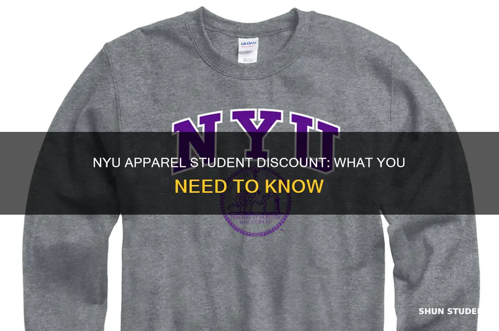do you get a student discount for the nyu apparel
