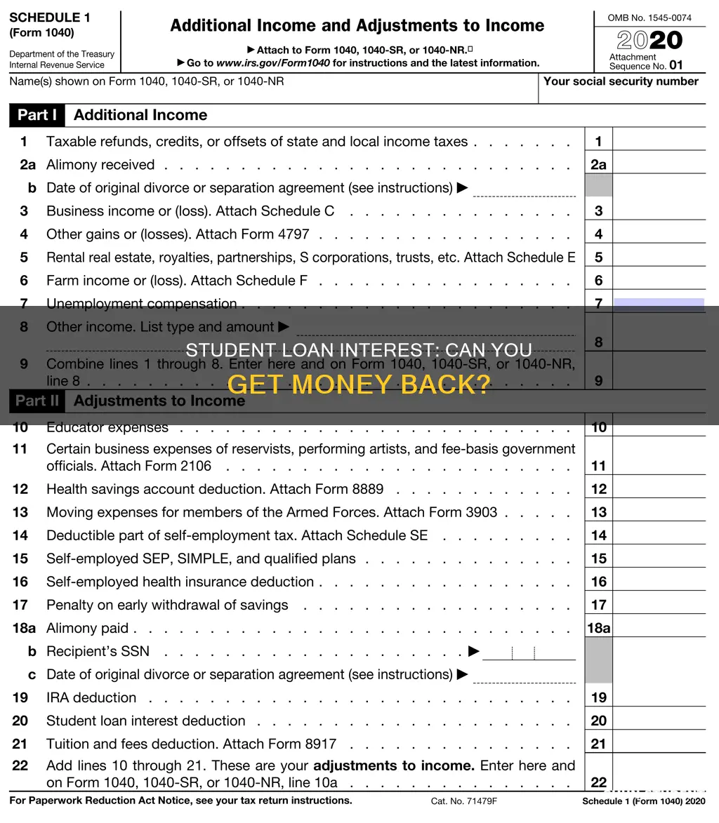 do you get money back for paying student loan interest