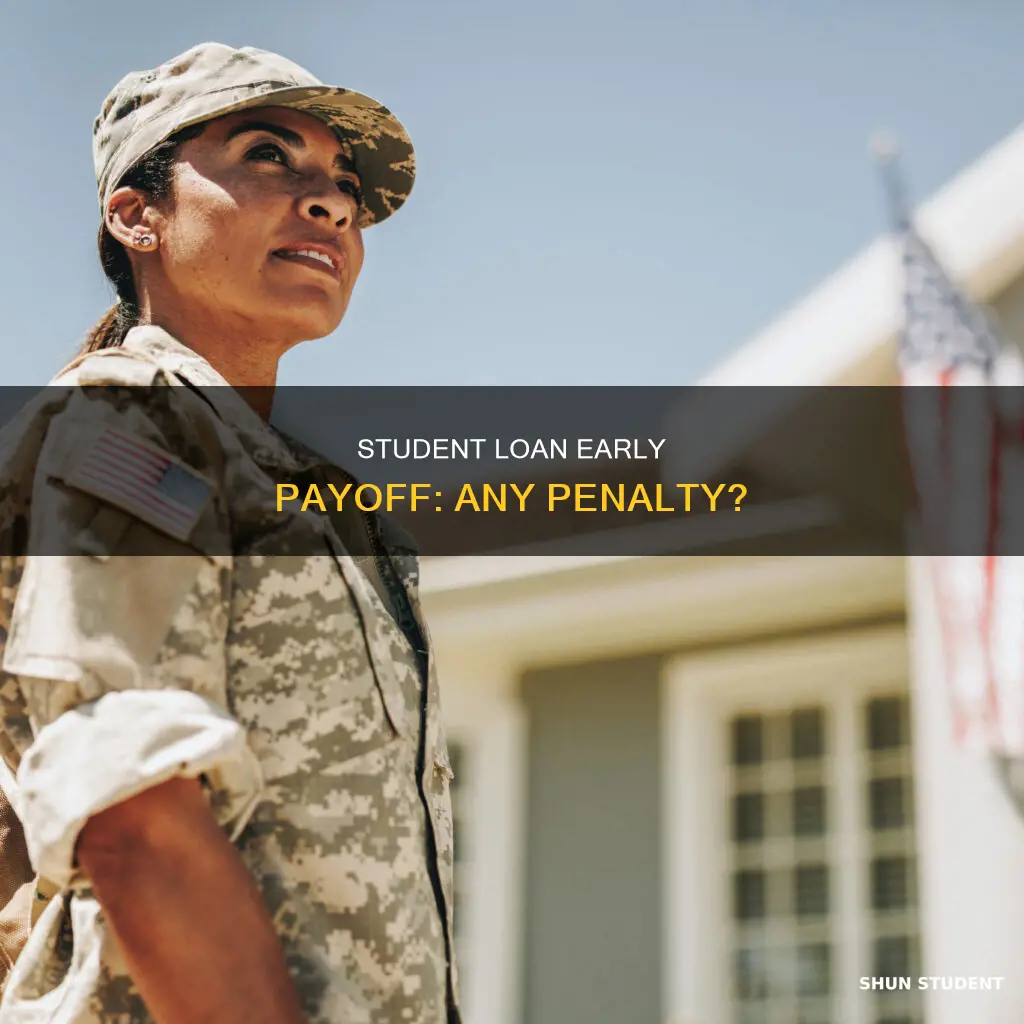 do you get penalized for paying off student loans early