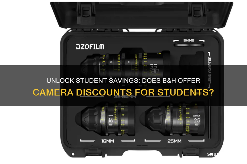 do you get student discount on camera b and h