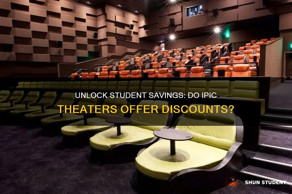 do you get student discounts at ipic movie