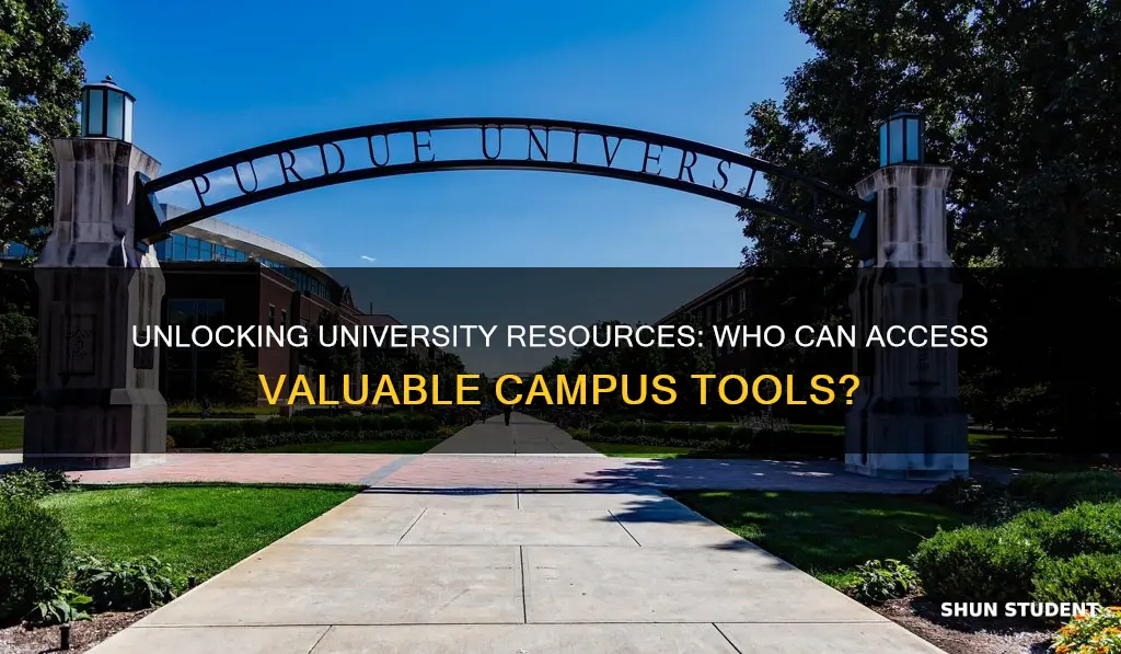 do you have to be student to use university resources