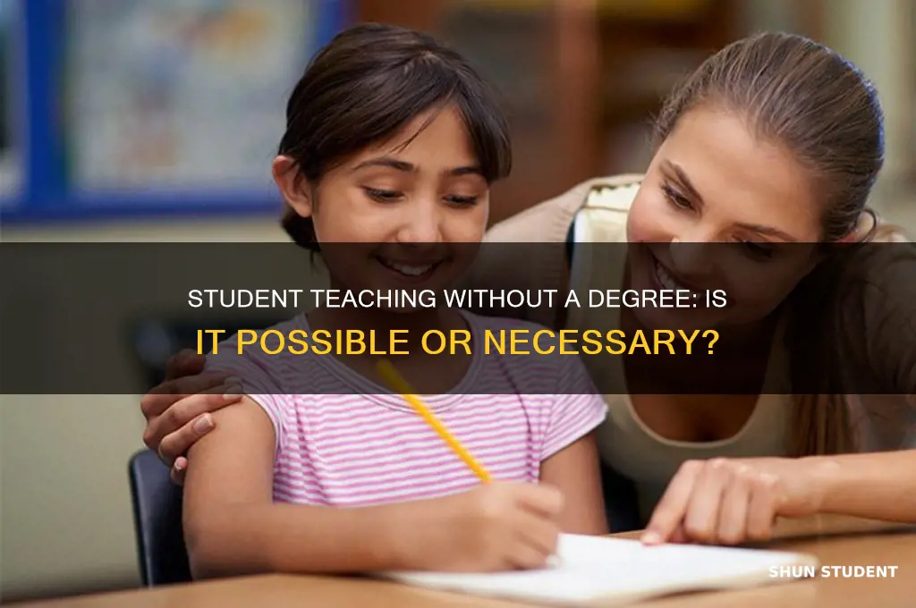 do you need a degree to student teach