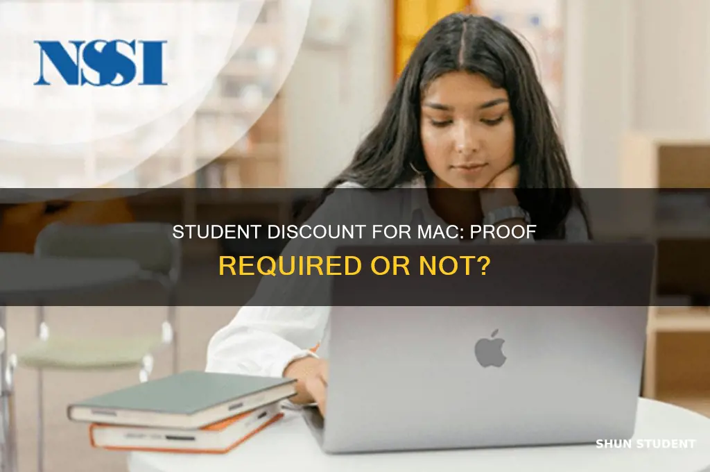 do you need proof for a student discount for mac