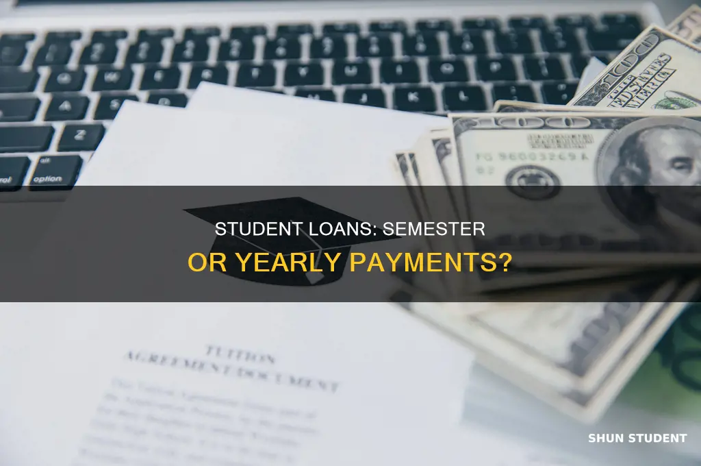 do you pay student loans by semester or year