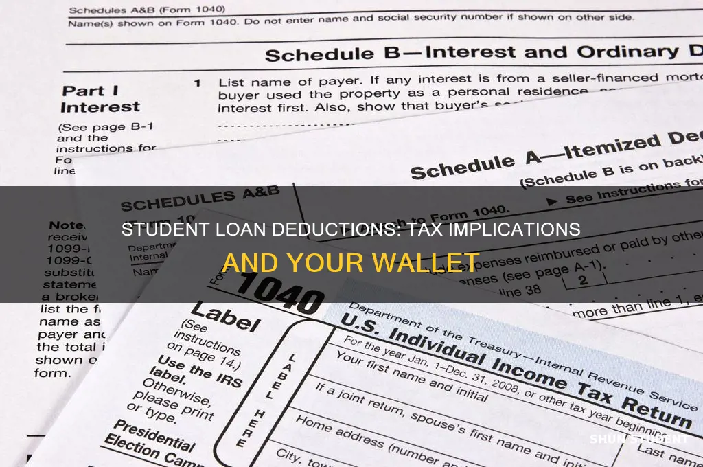 do you pay tax on student loan deductions