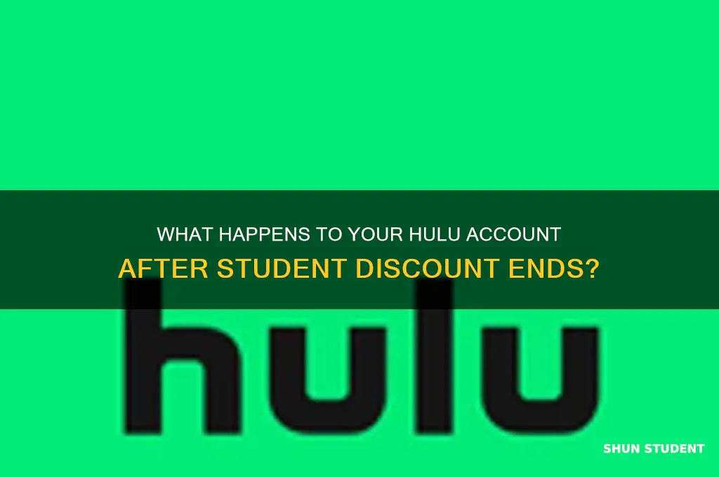 do you still get hulu after student discount expires