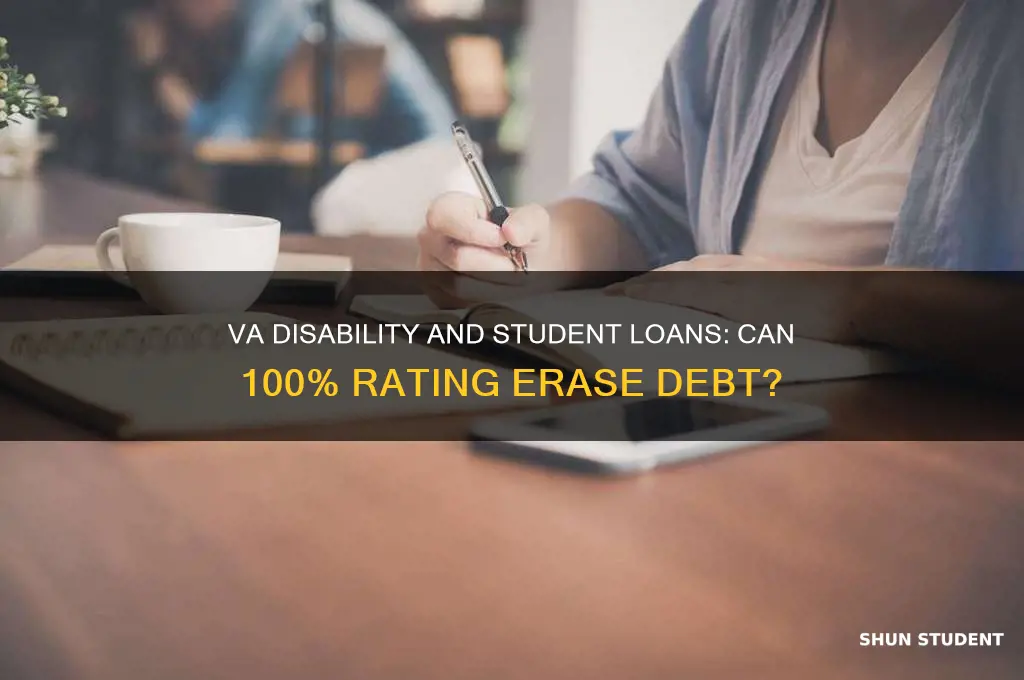 does 100 va disability forgive student loans