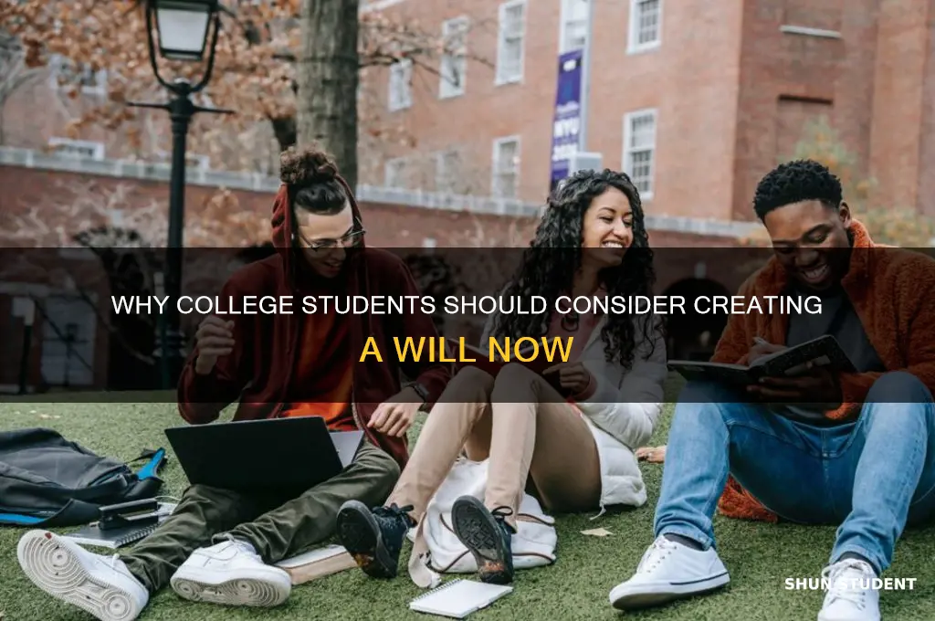 does a college student need a will
