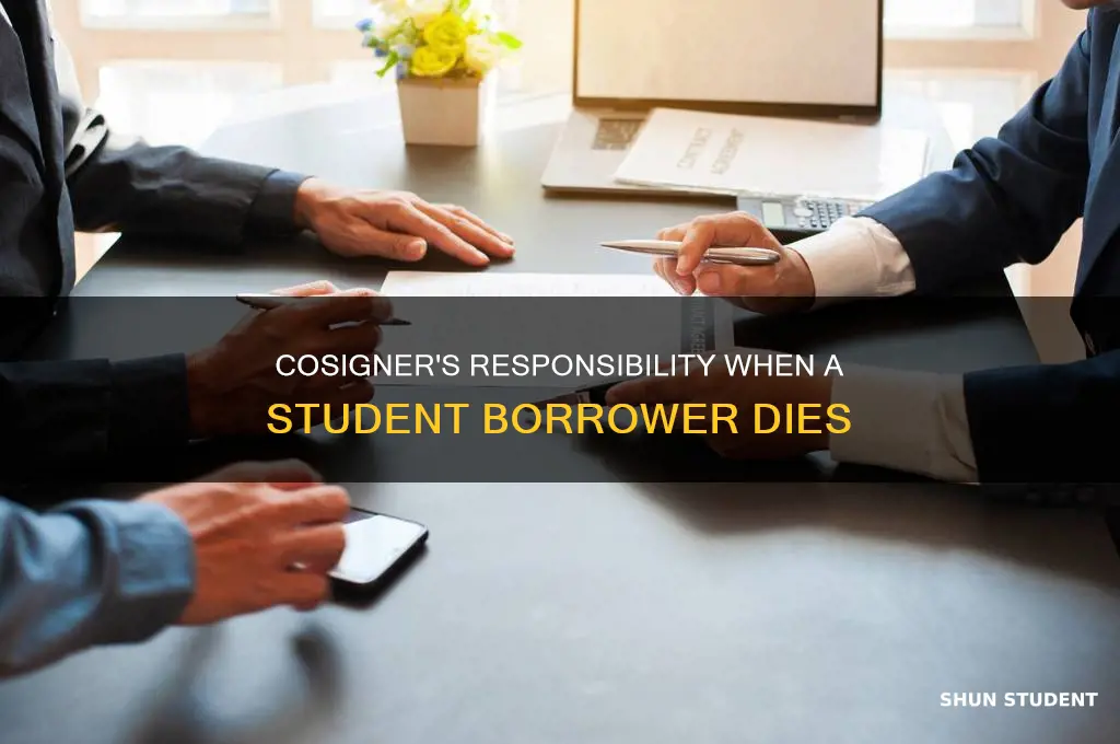 does a cosigner have to pay if the student dies