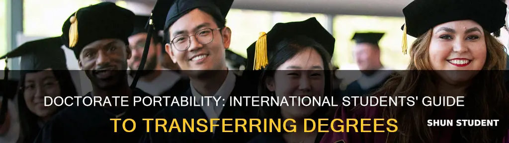 does a doctorate transfer international students