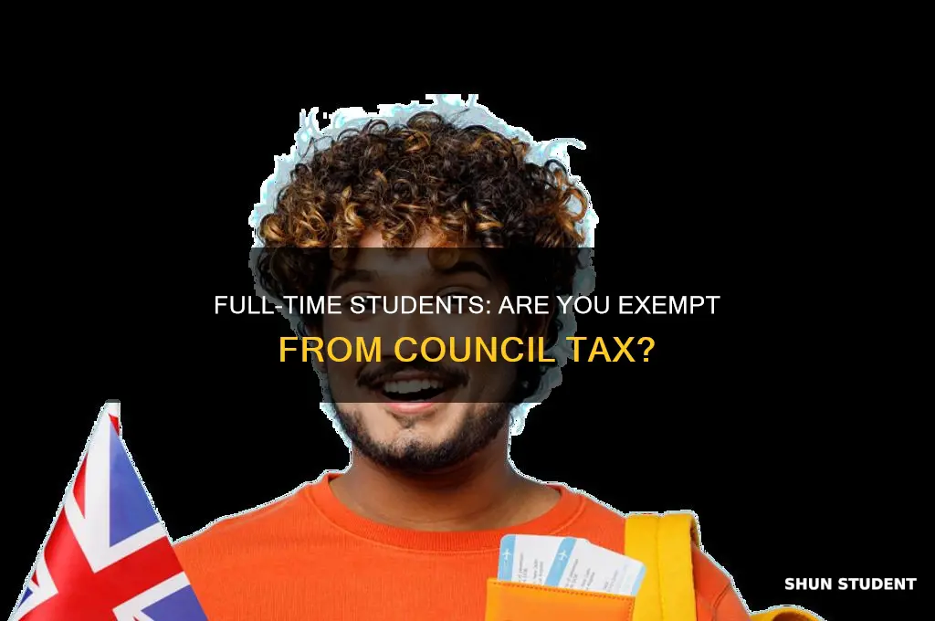 does a full time student pay council tax