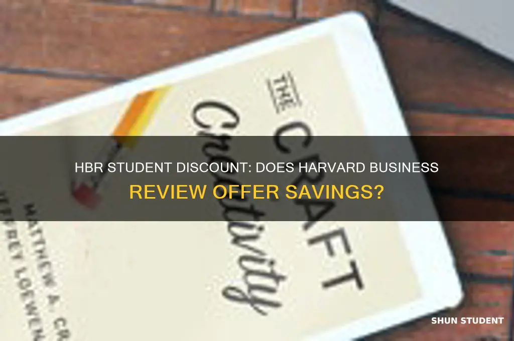 does a hbr offer a student discount
