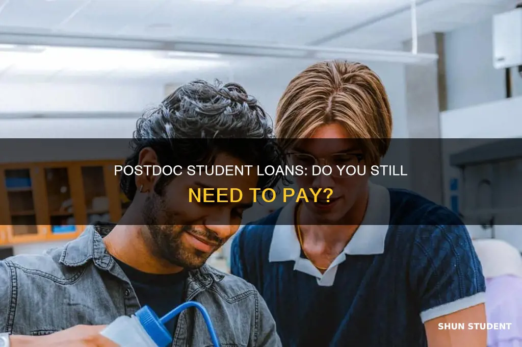 does a postdoctoral fellow have to pay student loans