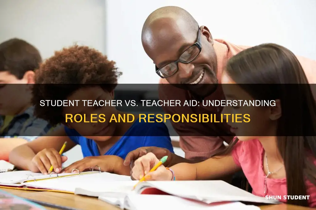 does a student teacher count as teacher aid