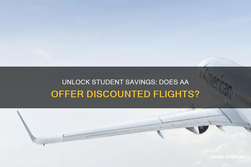 does aa give student discounts on flights