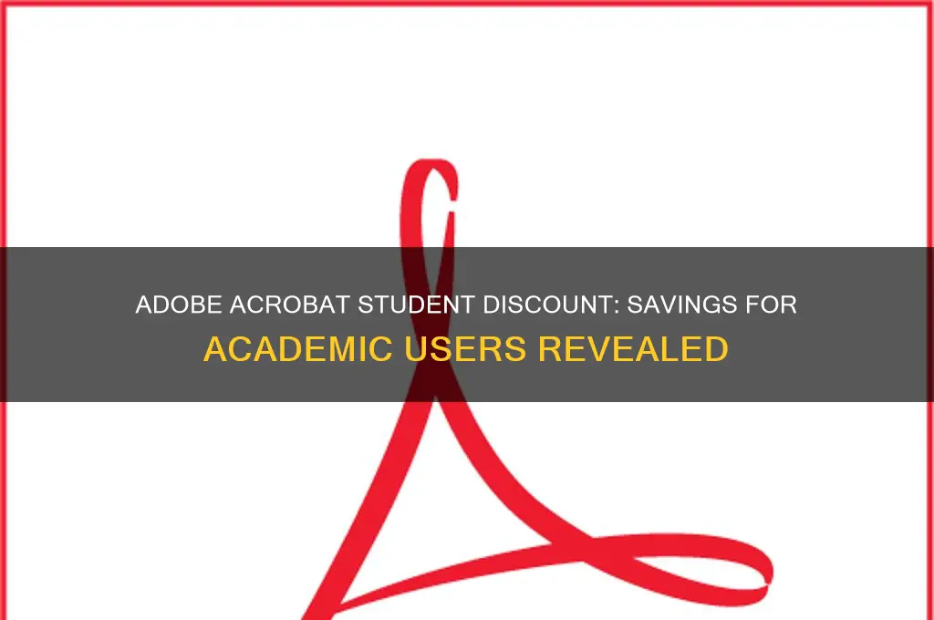 does adobe acrobat have student discount