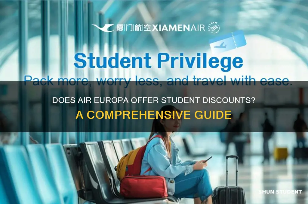 does aireuropa have a student discount