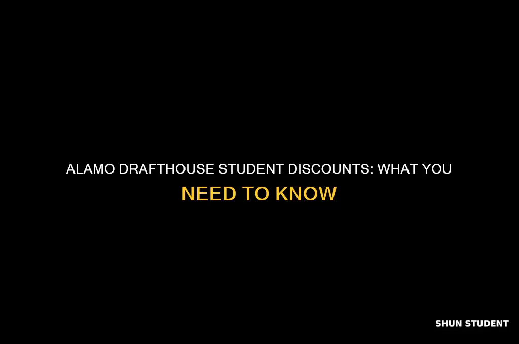 does alamo drafthouse do student discounts