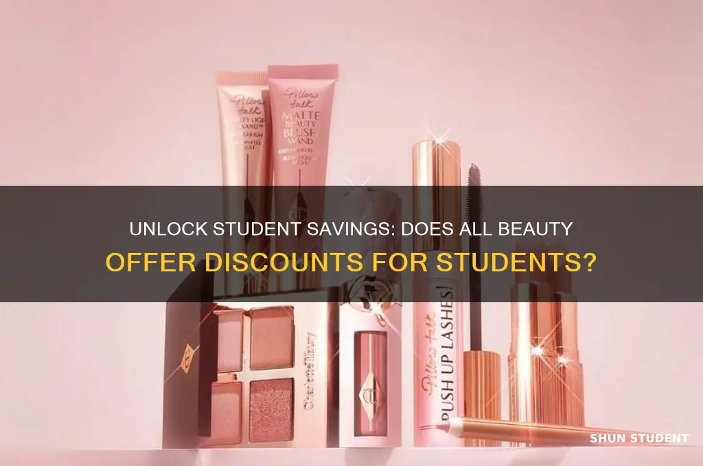 does all beauty do student discount