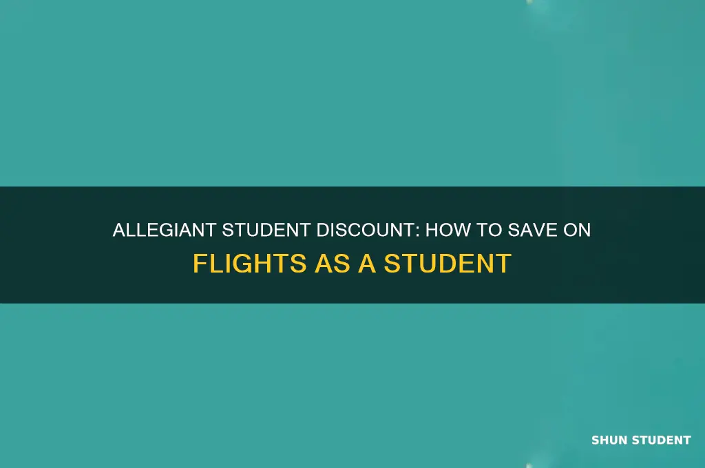 does allegiant have student discount