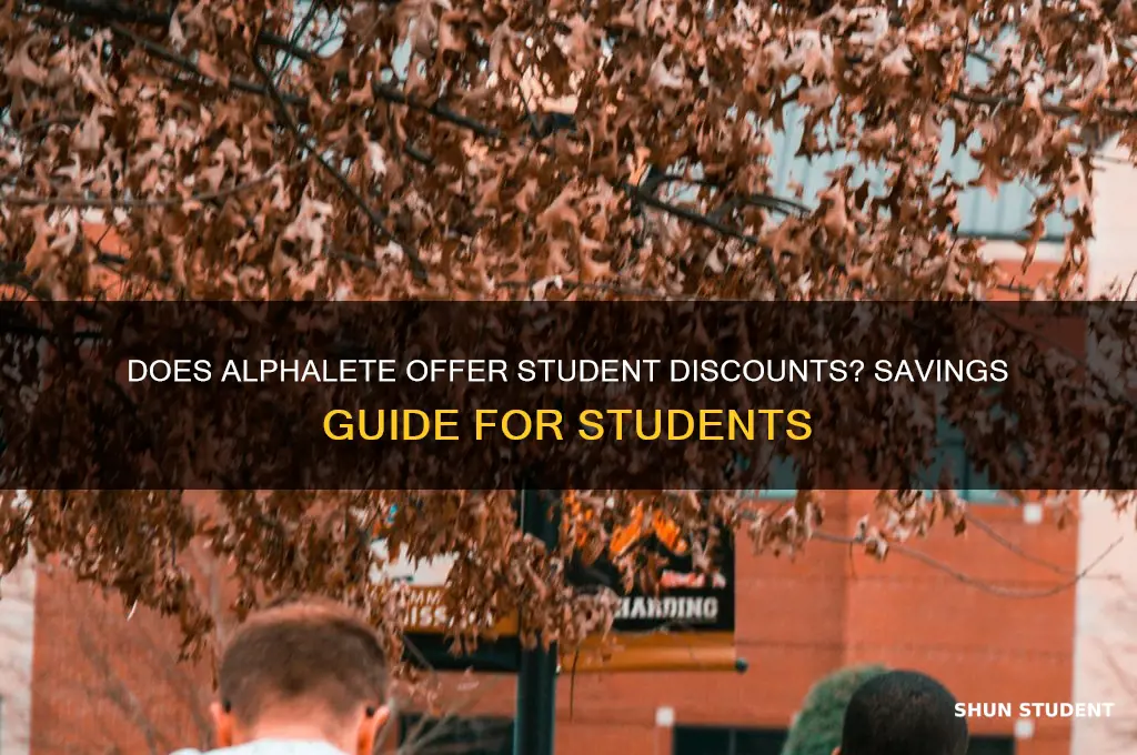 does alphalete do student discount