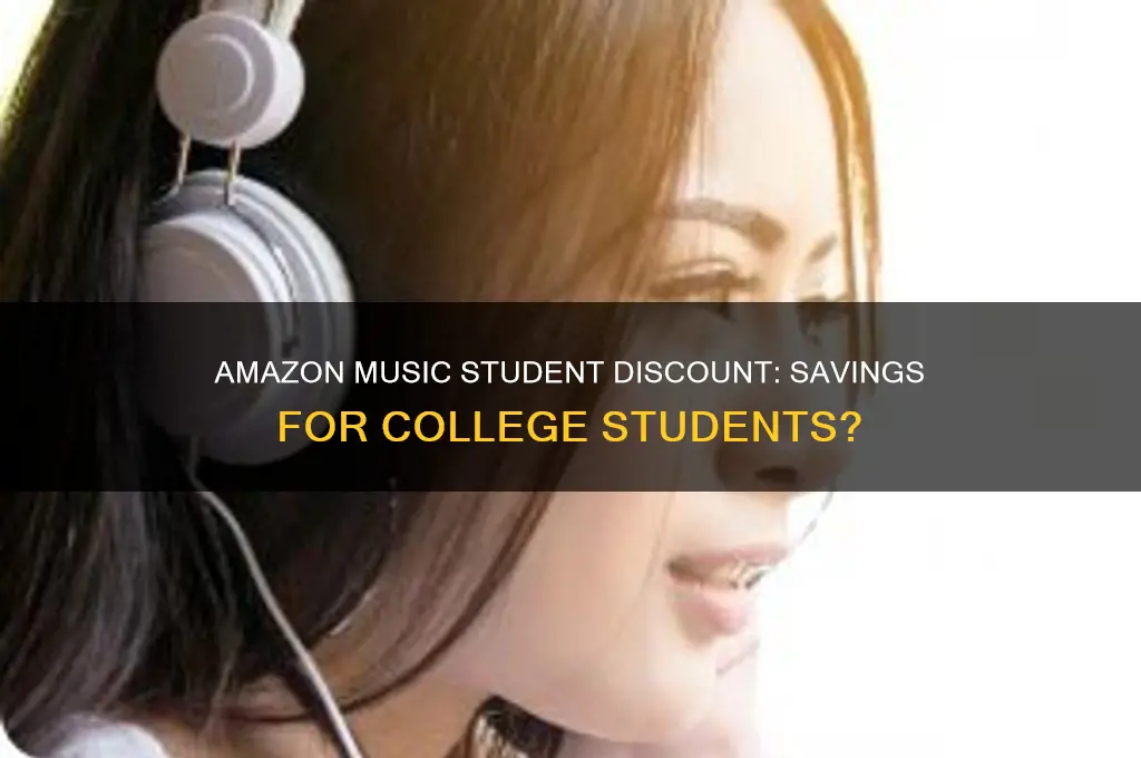 does amazon music have a student discount