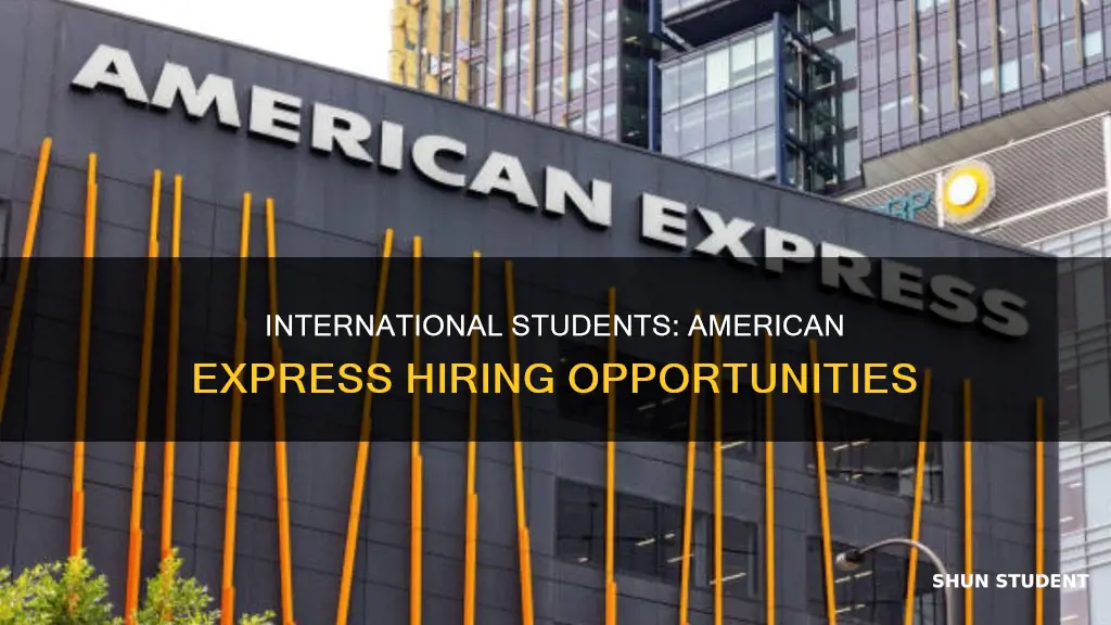 does american express hire international students