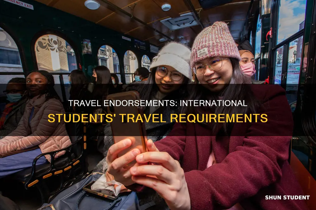 does an international student need a travel endorsement to travel