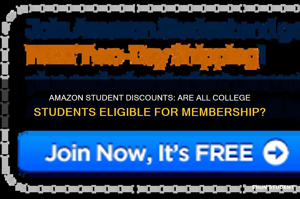 does anazon offer discounted membership for all college students