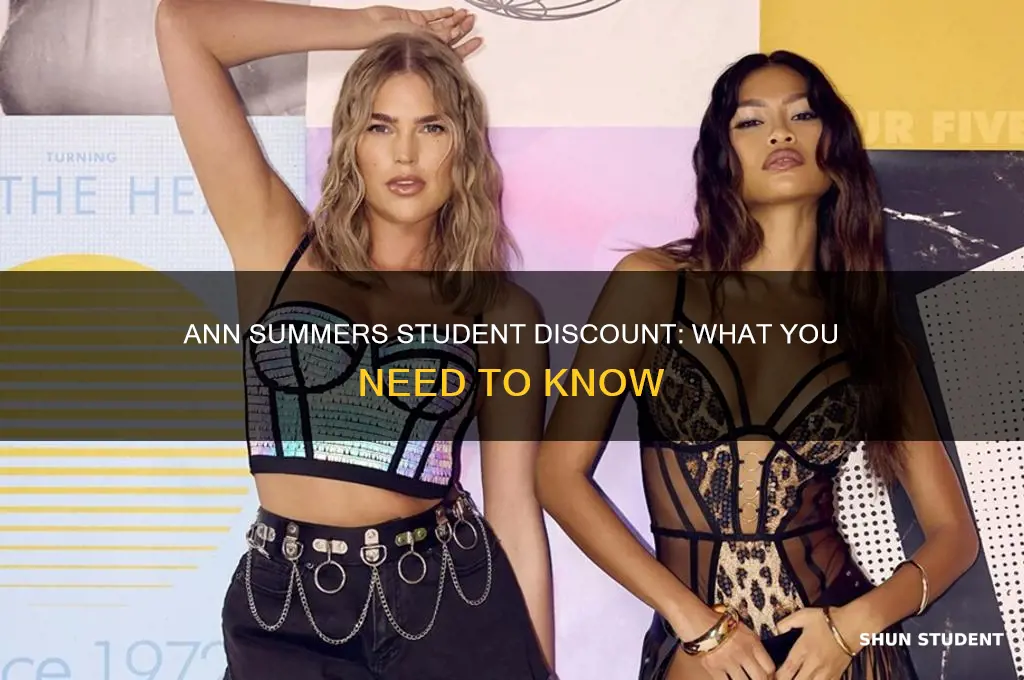 does ann summers accept student discount