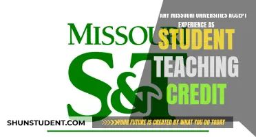 Missouri Universities: Can Experience Replace Student Teaching?