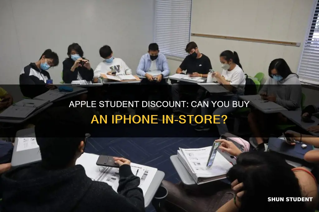 does apple allow buy iphone with student discount at store