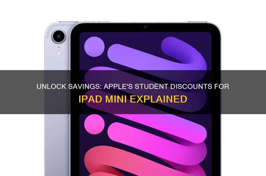 does apple give student discounts on ipad mini