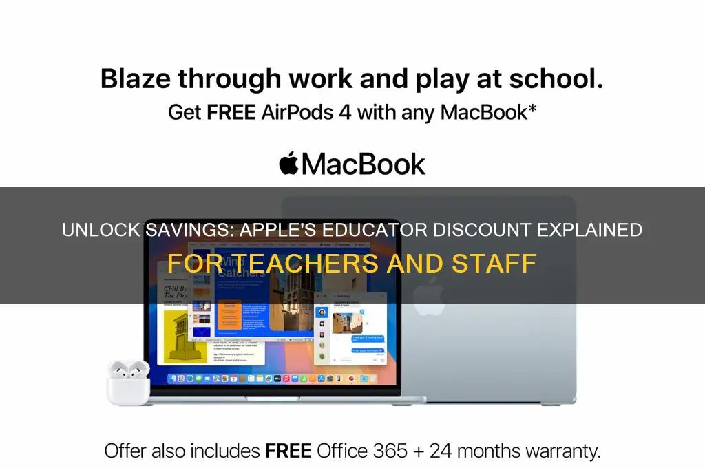 does apple have an educator discount