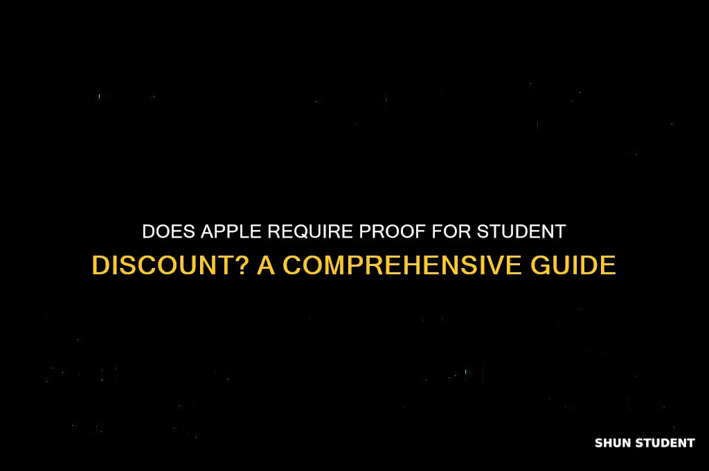 does apple require proof for student discount
